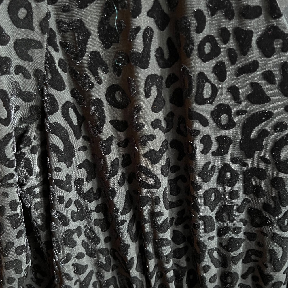 Black burnt out velvet midi dress - Picture 4 of 7